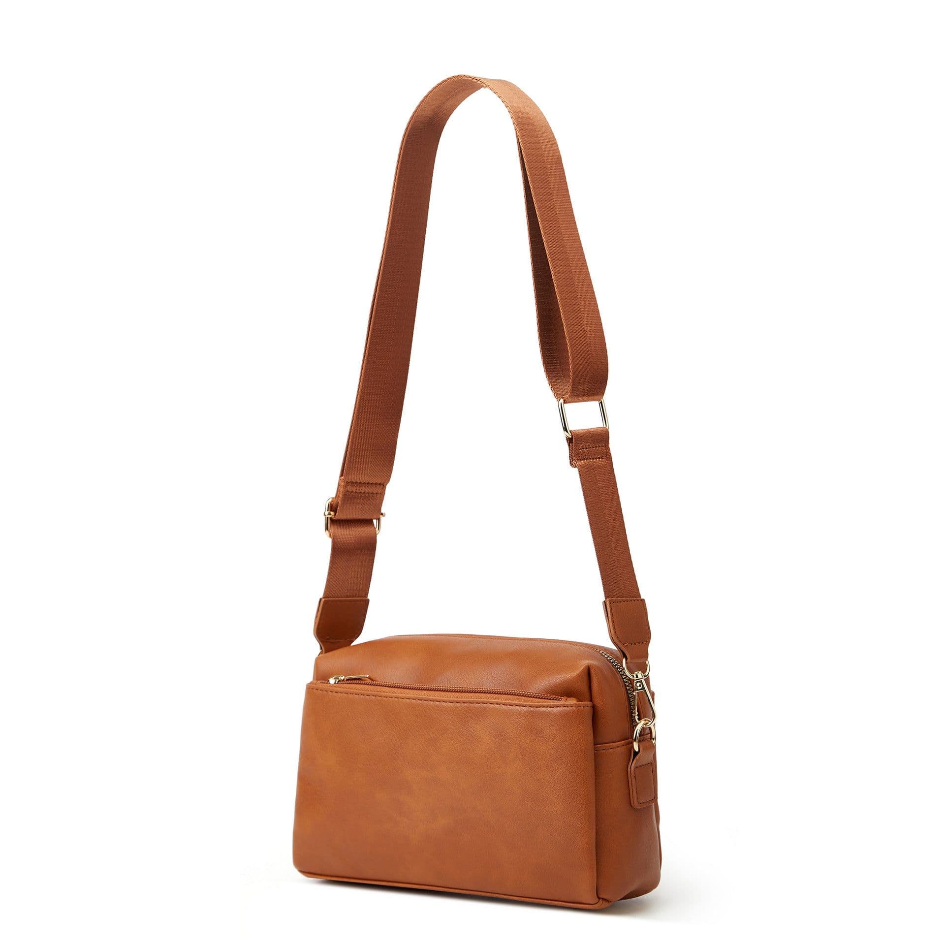 image-Women's Shoulder Crossbody Multi-zipper Bag
