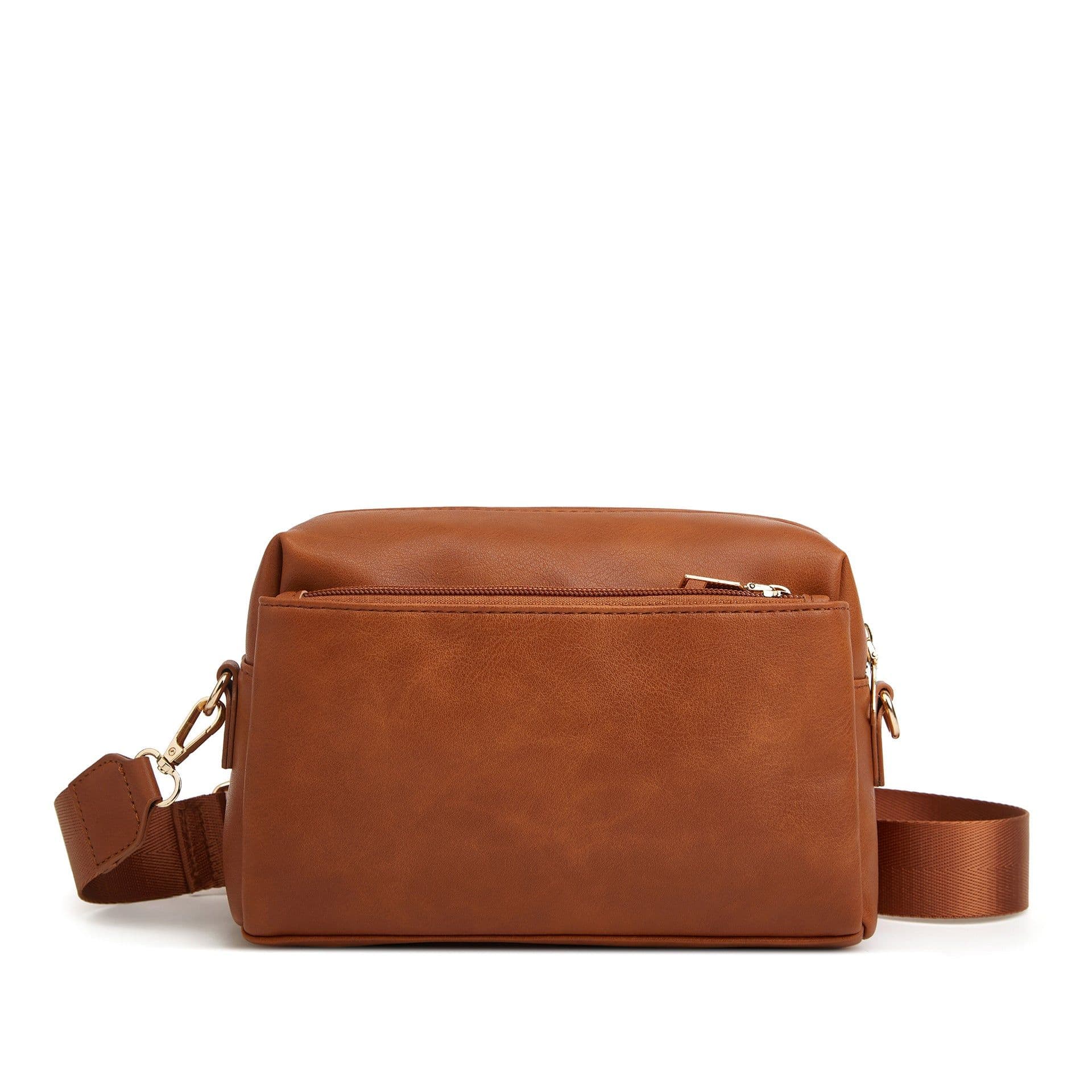 image-Women's Shoulder Crossbody Multi-zipper Bag