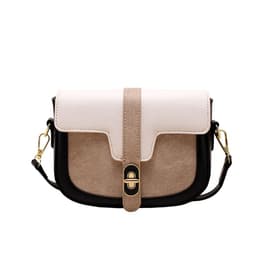 image-Retro Casual Bag Female Fashion Color Contrast