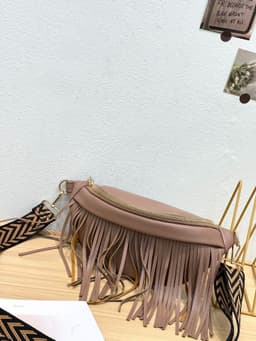 image-Women's Crossbody Tassel Waist Bag