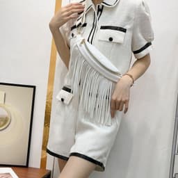 image-Women's Crossbody Tassel Waist Bag
