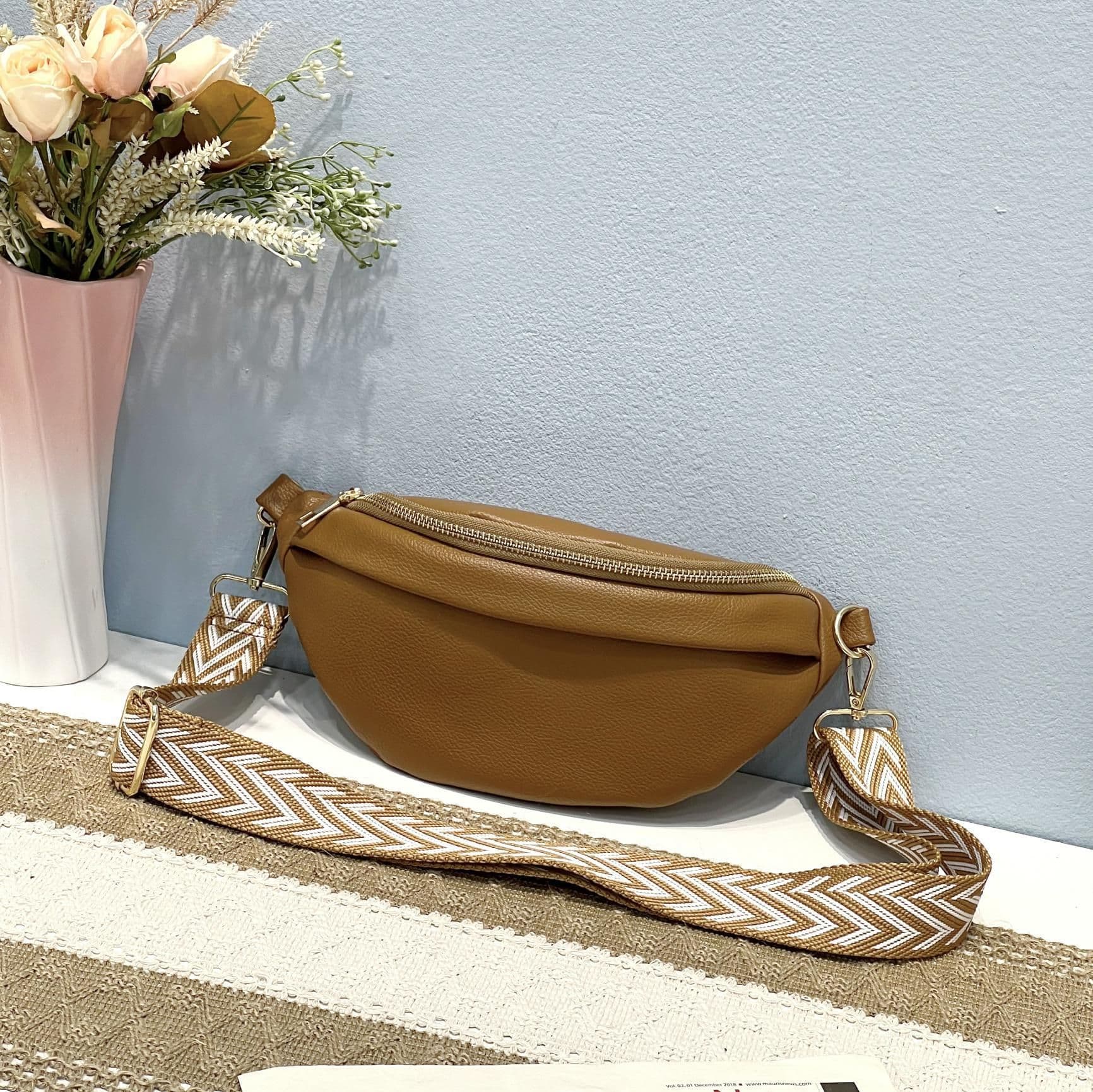 image-Women's Crossbody Tassel Waist Bag