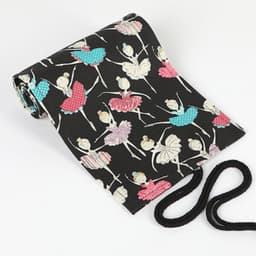 image-Ballet Girl Printing Canvas Pencil Curtain 24 36 48 72 Holes Large Capacity Rolling Pencil Case Color Lead Sketch Stationery Case