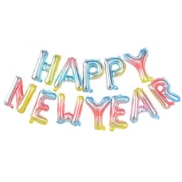 image-2024 Happy New Year Aluminum Balloon 16-inch Happynewyear