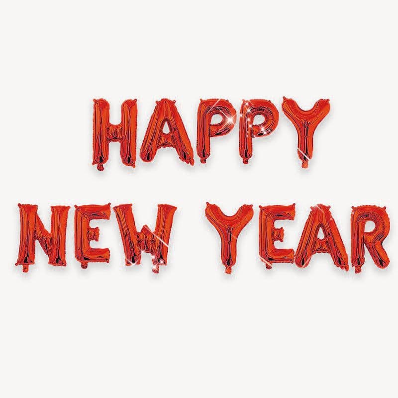 image-2024 Happy New Year Aluminum Balloon 16-inch Happynewyear