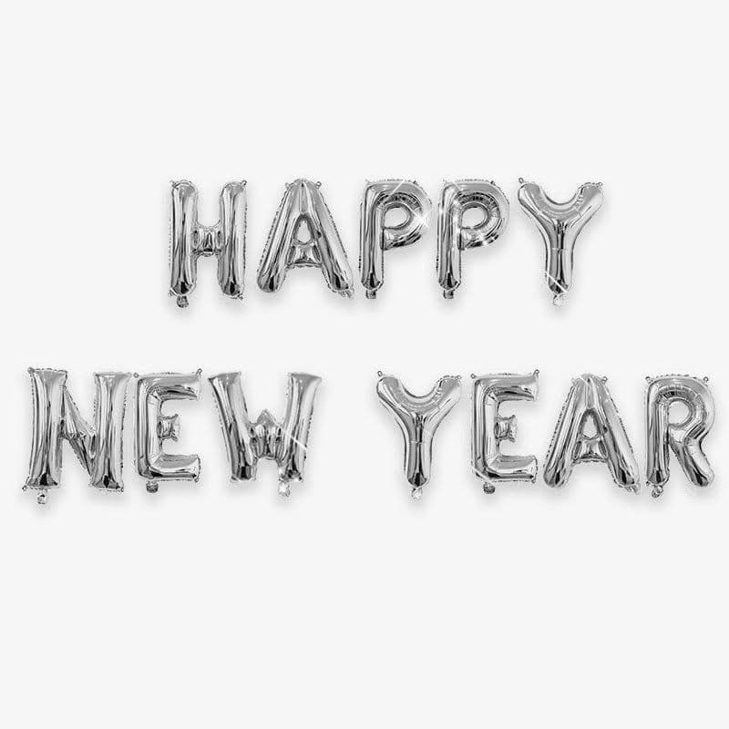 image-2024 Happy New Year Aluminum Balloon 16-inch Happynewyear