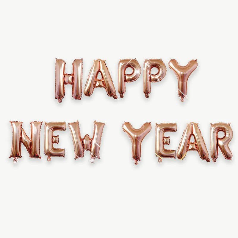 image-2024 Happy New Year Aluminum Balloon 16-inch Happynewyear