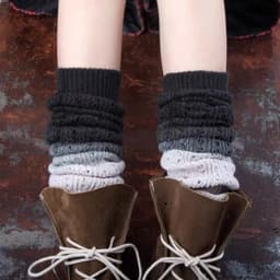 image-Fall Winter Fashion Gradient Soft Cashmere Foot Sock Women