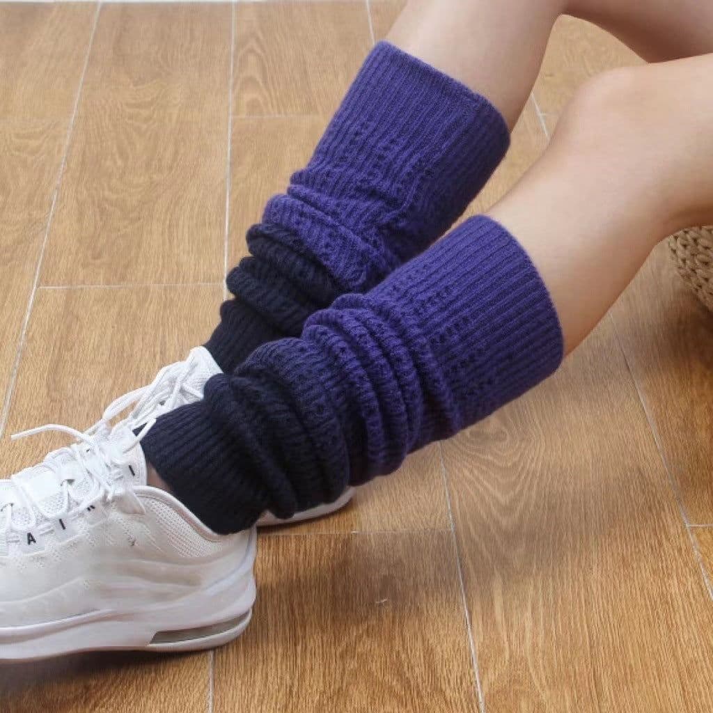 image-Fall Winter Fashion Gradient Soft Cashmere Foot Sock Women