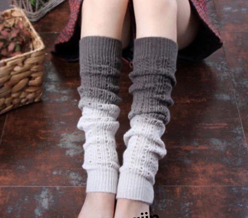 image-Fall Winter Fashion Gradient Soft Cashmere Foot Sock Women