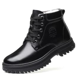 image-Men's Fashion High-top Wool And Cotton Shoes