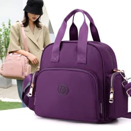 image-Women's Backpack Large Capacity Multifunctional Lightweight Messenger Bag