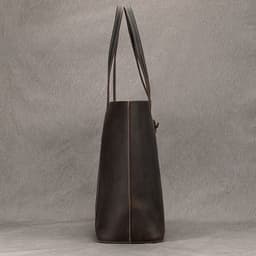 image-Vintage Genuine Leather Commuter Hand-carrying Bag Large Capacity