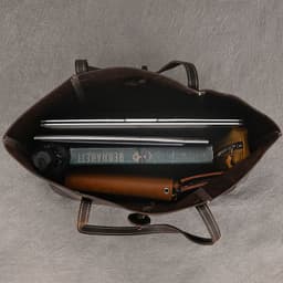 image-Vintage Genuine Leather Commuter Hand-carrying Bag Large Capacity