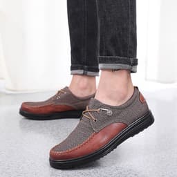 image-Cloth Shoes Middle-aged And Elderly Men's Shoes Lightweight Comfortable Low-top Casual Soft Bottom