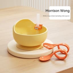 image-Baby Food Supplement Drink Soup Drink Water Silicone Straw
