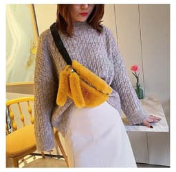 image-Women's Fashion Shoulder Fur Messenger Bag