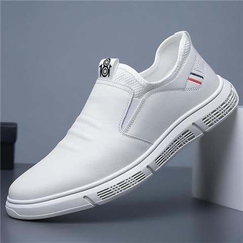 image-Men's Business Casual Leather Shoes Korean Soft Bottom