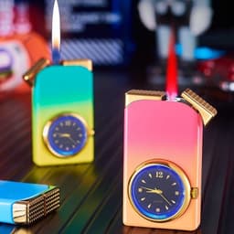 image-Double Flame Dial Gas Lighters Creative