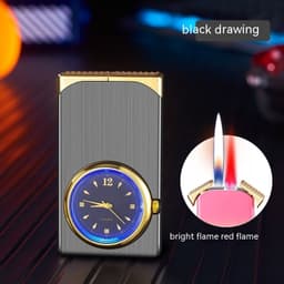 image-Double Flame Dial Gas Lighters Creative
