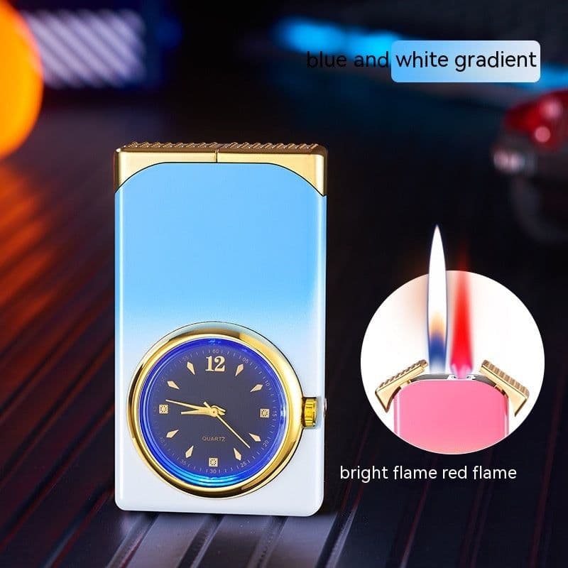 image-Double Flame Dial Gas Lighters Creative