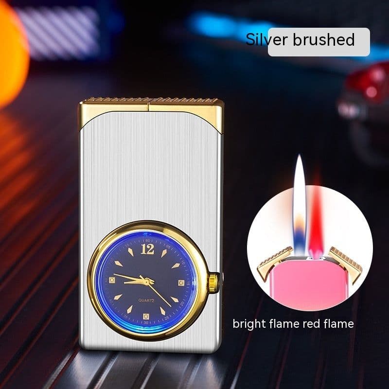 image-Double Flame Dial Gas Lighters Creative