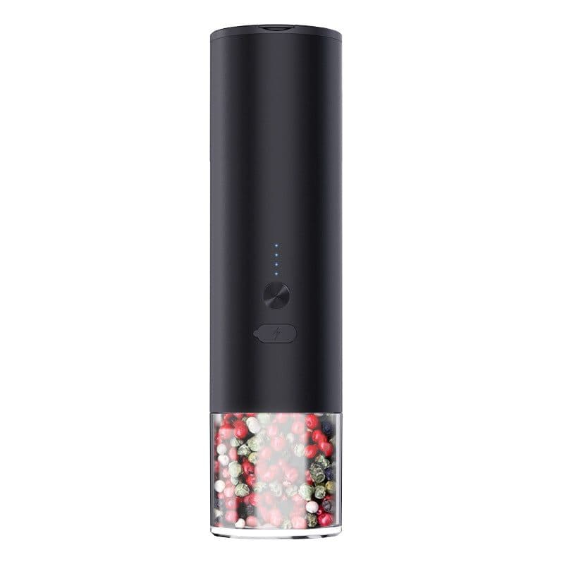 image-Electric Food Corn Soybean Salt And Pepper Grinder Mill Machine Rechargeable Electric Pepper And Salt Grinder Set With LED Kitchen Gadgets