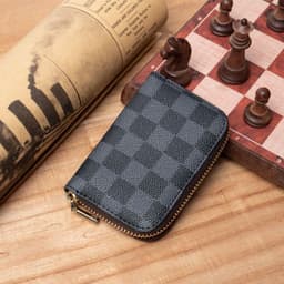 image-Credit Card Cover Women's Mini Purse Large Capacity Zipper Position Anti-degaussing Card Holder