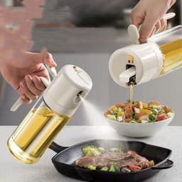 image-2 In 1 Oil Sprayer Bottle BBQ Cooking Oil Dispenser Olive Oil Pourers Sprayer Kitchen Baking Oil Mister Vinegar Bottle