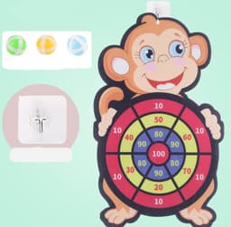 image-Children's Toy Sticky Ball Dart Plate Throwing
