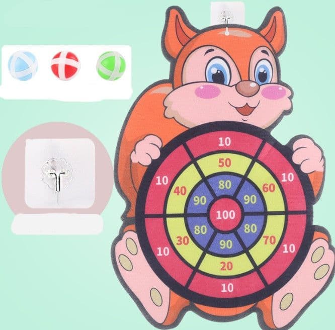 image-Children's Toy Sticky Ball Dart Plate Throwing