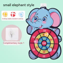 image-Children's Toy Sticky Ball Dart Plate Throwing