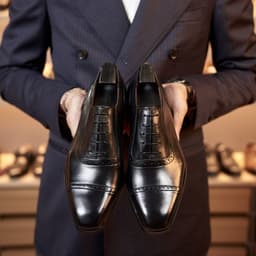 image-Business Office Oxford Shoes Brogue Leather Shoes Men's Leather