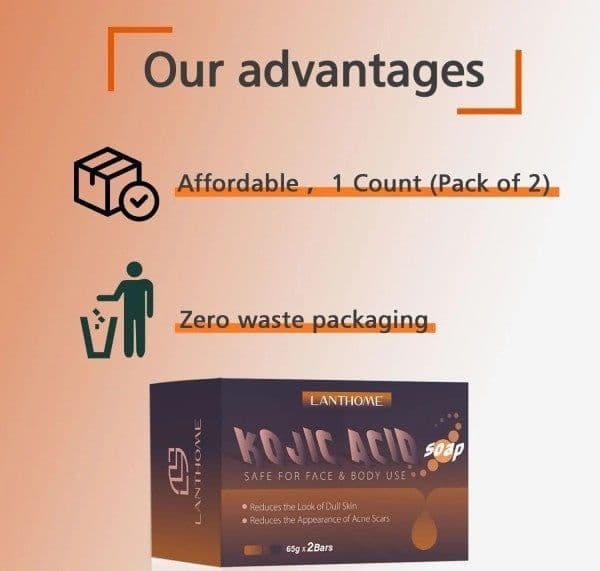 image-Kojic Acid Soap Skin Cleaning Facial Soap