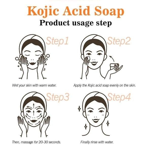 image-Kojic Acid Soap Skin Cleaning Facial Soap