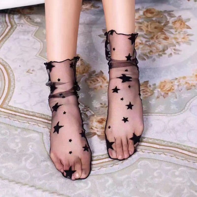 image-Fashion Ladies' Mesh Short Stockings