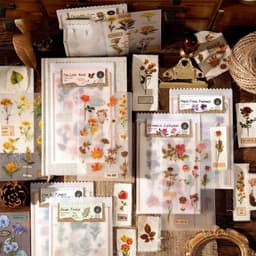 image-Huazhisen Series Sticker Material Pack Art Style Forest Label