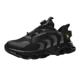 image-Cross-border Arrival Button Flying Woven Labor Protection Shoes Steel Toe Cap