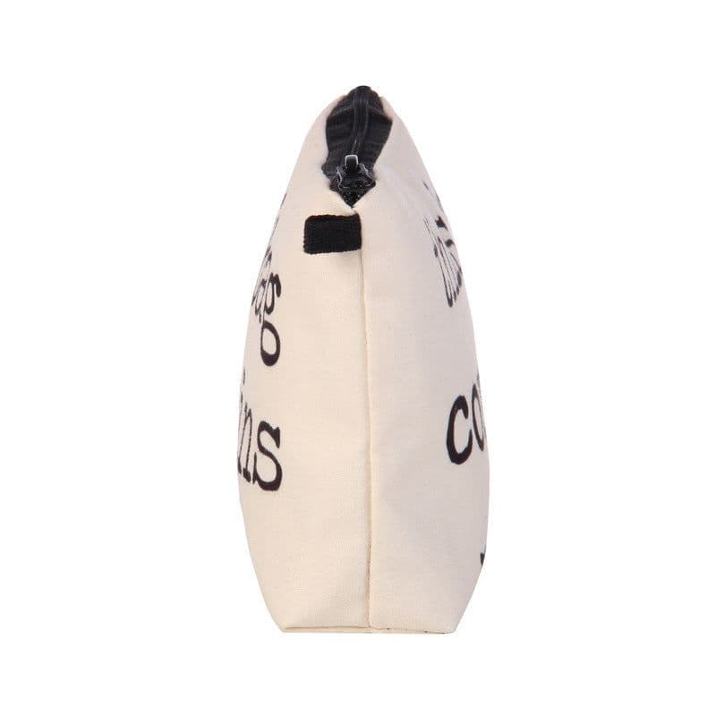 image-Letter Print Women's Cosmetic Clutch Multifunctional Storage Bag
