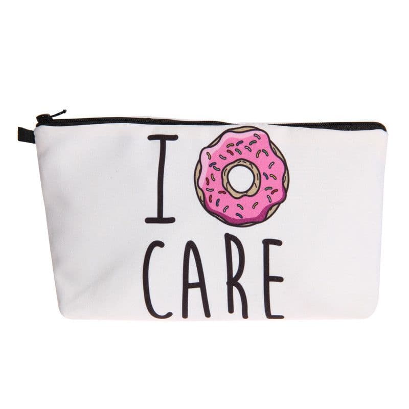 image-Letter Print Women's Cosmetic Clutch Multifunctional Storage Bag