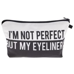 image-Letter Print Women's Cosmetic Clutch Multifunctional Storage Bag