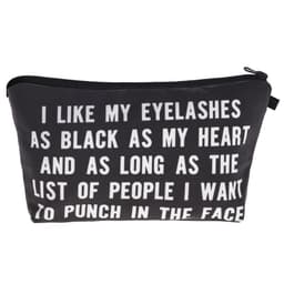 image-Letter Print Women's Cosmetic Clutch Multifunctional Storage Bag