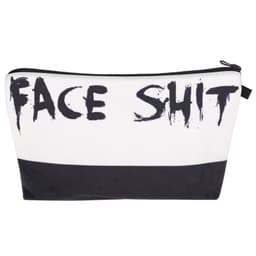 image-Letter Print Women's Cosmetic Clutch Multifunctional Storage Bag