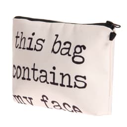 image-Letter Print Women's Cosmetic Clutch Multifunctional Storage Bag