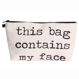 image-Letter Print Women's Cosmetic Clutch Multifunctional Storage Bag