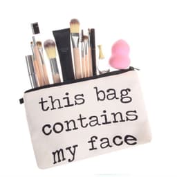 image-Letter Print Women's Cosmetic Clutch Multifunctional Storage Bag