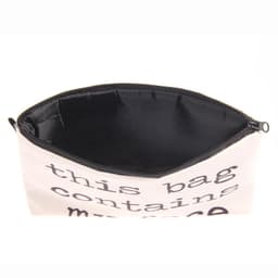 image-Letter Print Women's Cosmetic Clutch Multifunctional Storage Bag