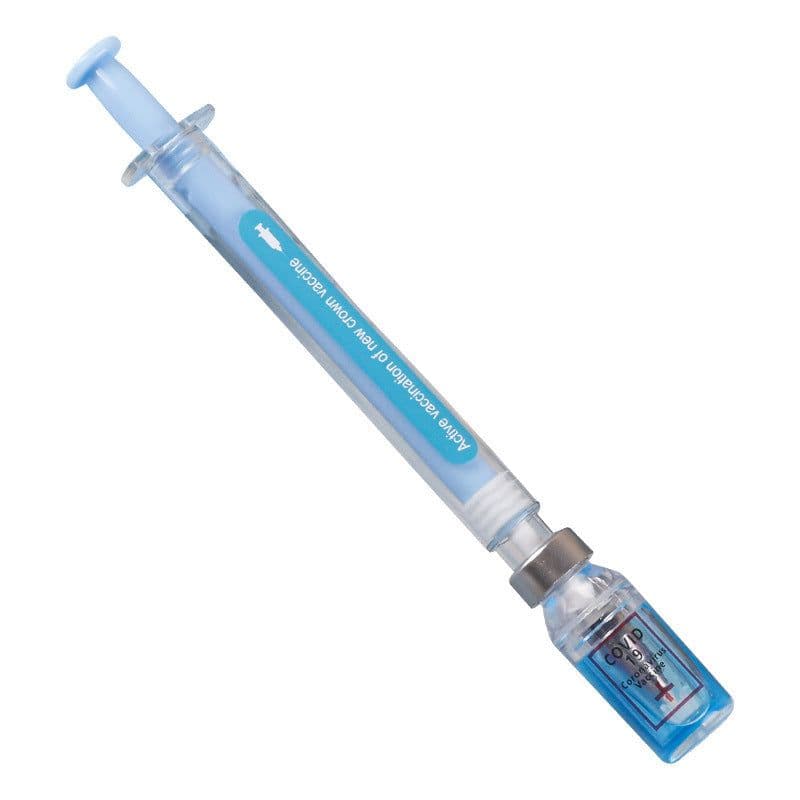 image-Creative Syringe Gel Realistic Syringe Ballpoint Student Stationery Ball Pen