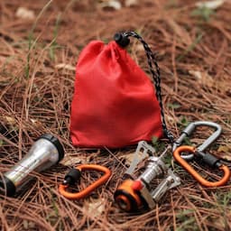 image-Outdoor Sundries Storage Bag Straw Bag Camping Travel Small Size