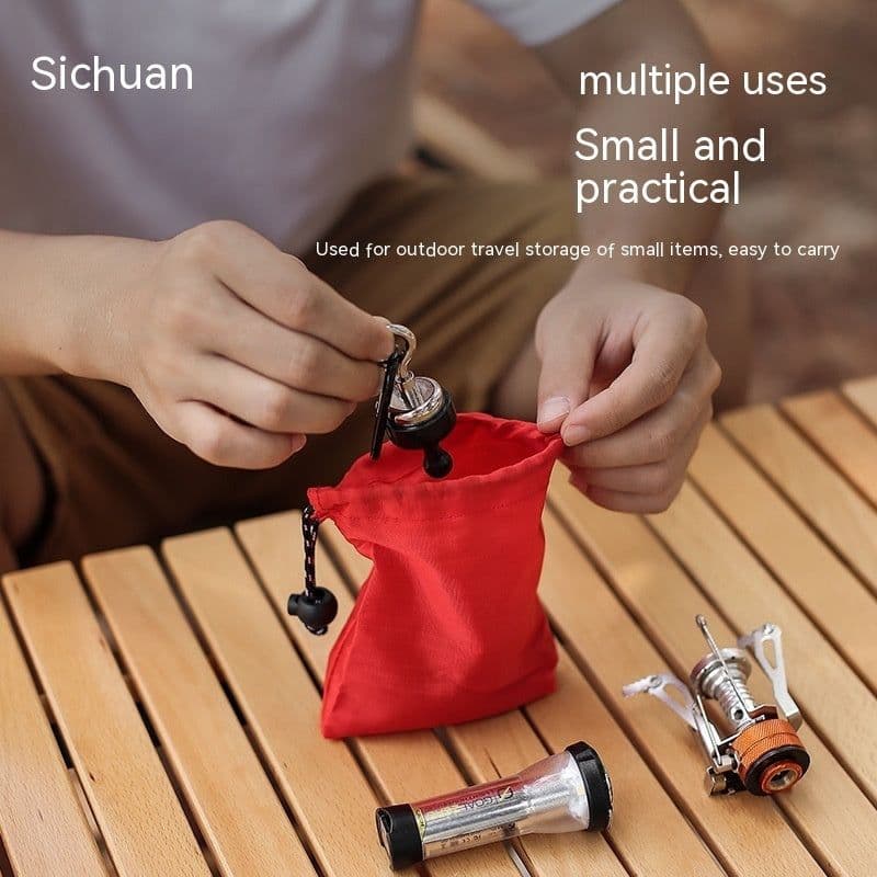 image-Outdoor Sundries Storage Bag Straw Bag Camping Travel Small Size